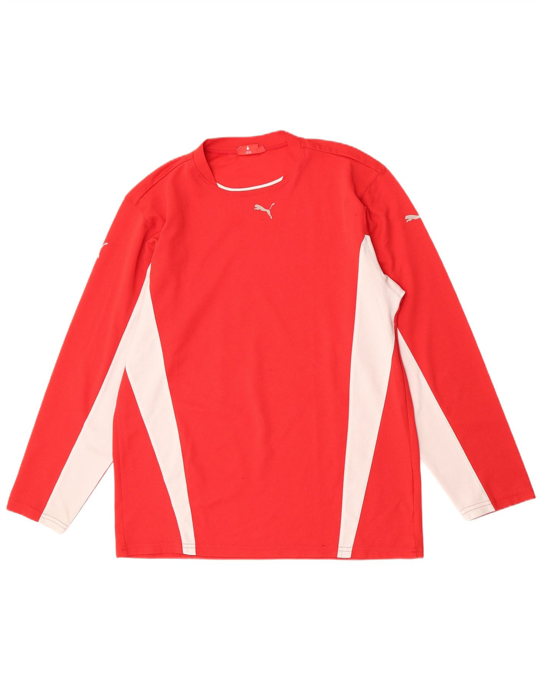 Maglia Puma Uomo Manica Lunga XL Rosso Colorblock