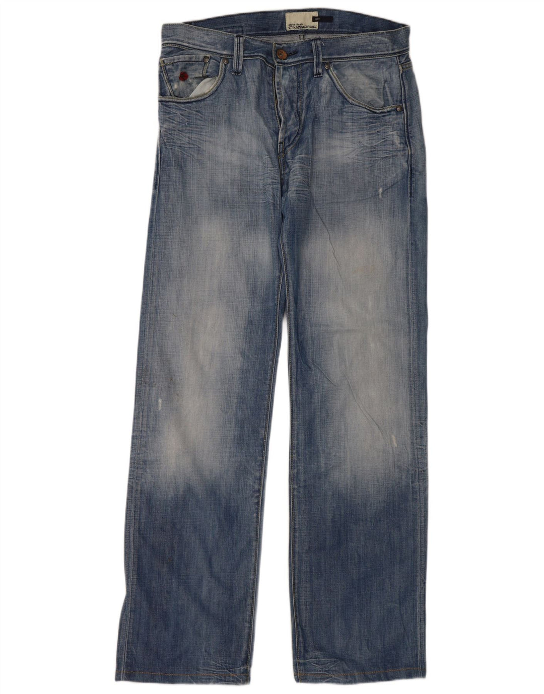 Jeans dritti invecchiati da uomo Energie W34 L36 cotone blu