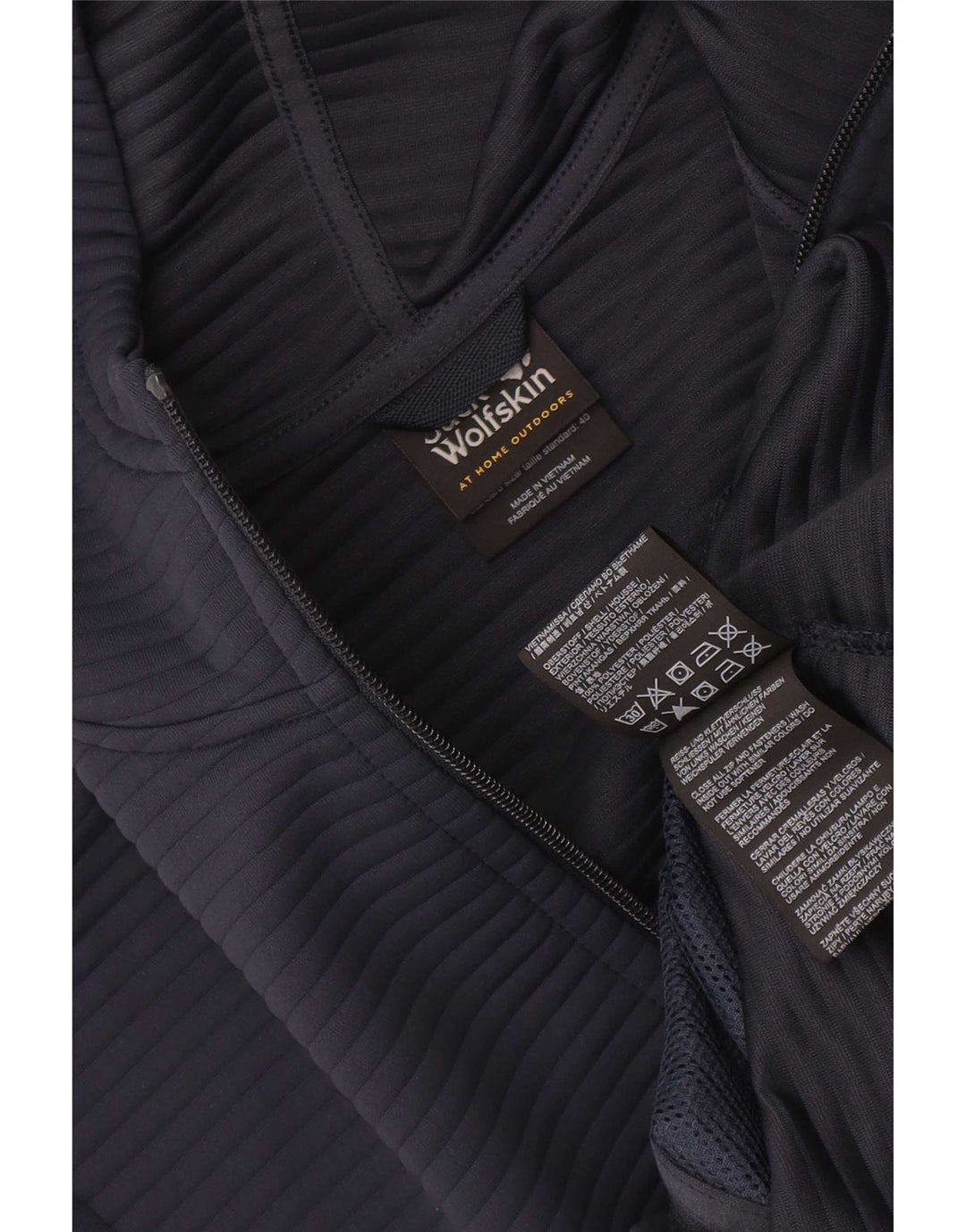 Giacca da ginnastica con cappuccio da donna Jack Wolfskin UK 10/12 Medio Blu Navy