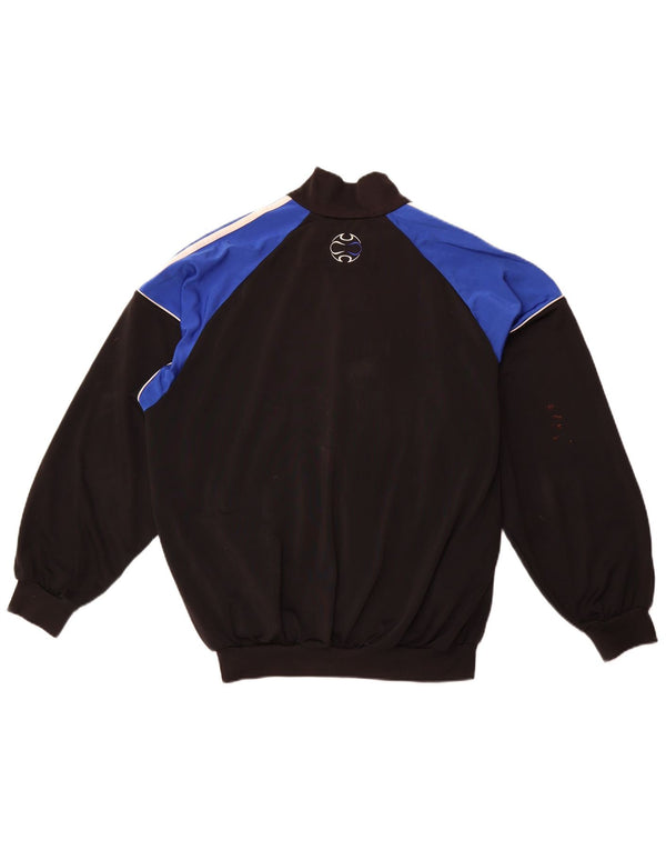 Giacca da tuta da uomo Adidas UK 38/40 Medium Nero Poliestere