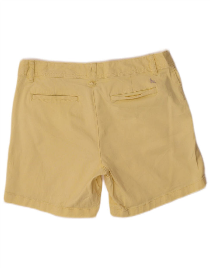 Pantaloncini chino da donna EDDIE BAUER US 6 medi W32 cotone giallo