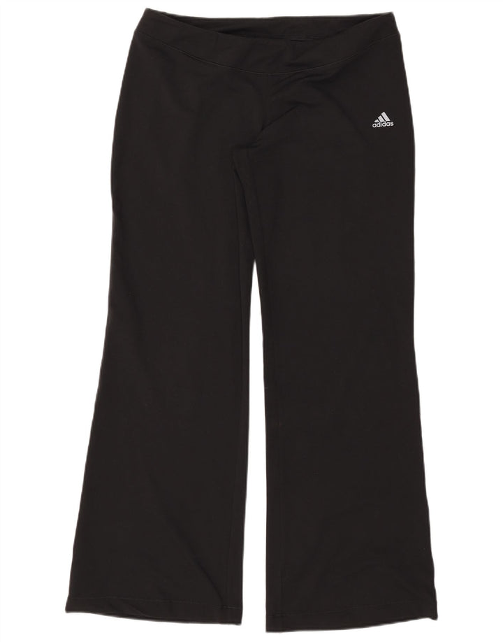 Pantaloni da tuta ADIDAS Clima 365 Flare da donna UK 18 XL Poliestere nero