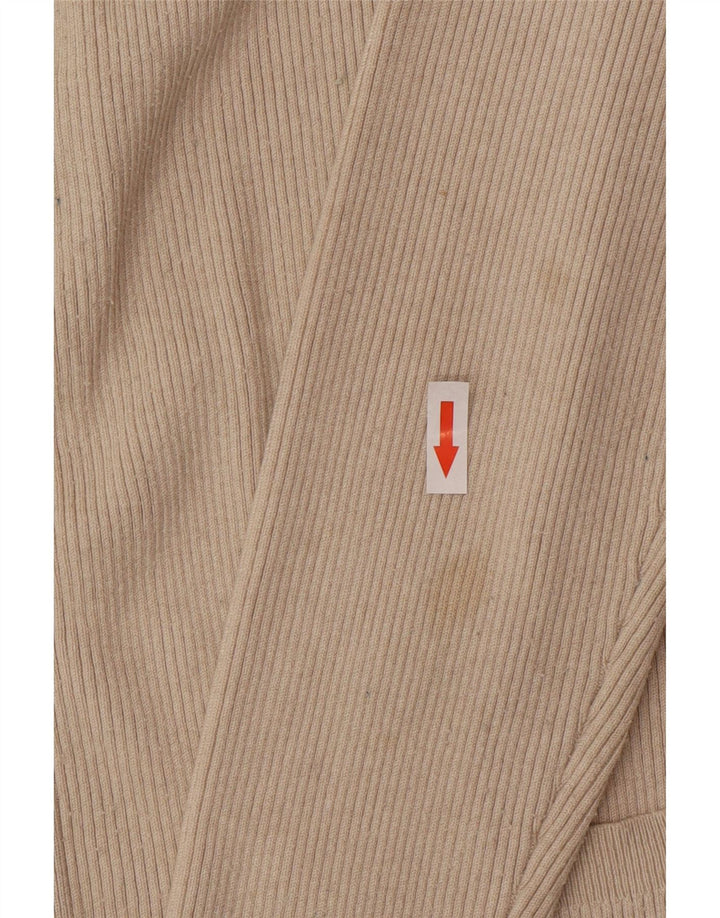 Maglione cardigan aperto da donna Marks & Spencer UK 14 Viscosa beige medio
