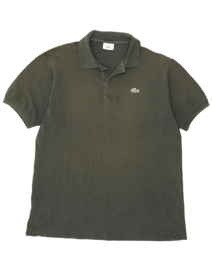Polo Lacoste da uomo US 5 Large in cotone verde