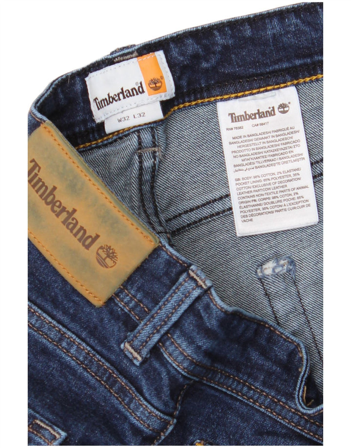 Jeans dritti da uomo Timberland W32 L29 cotone blu navy