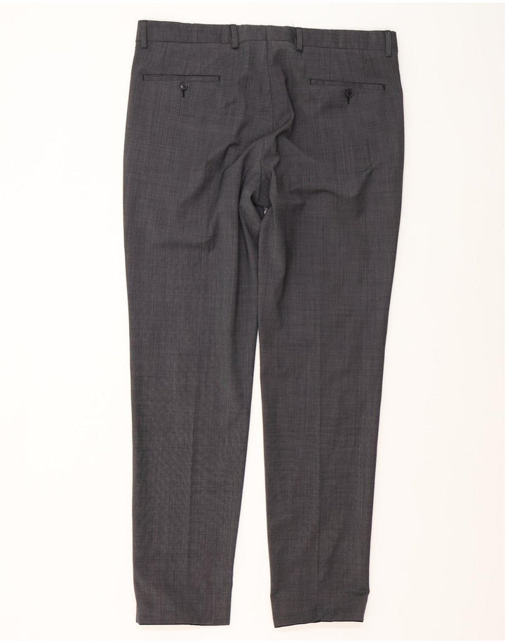Abito da uomo a 2 bottoni S.Oliver UK 46 3XL W38 L32 Poliestere grigio