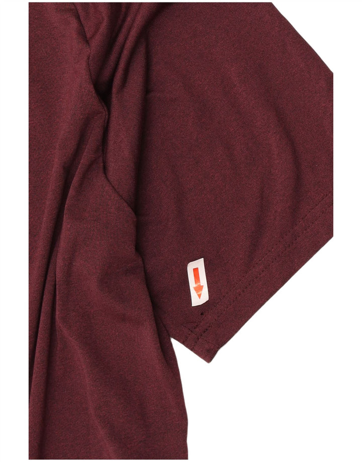 T-shirt da uomo Mountain Warehouse Top grande in poliestere bordeaux