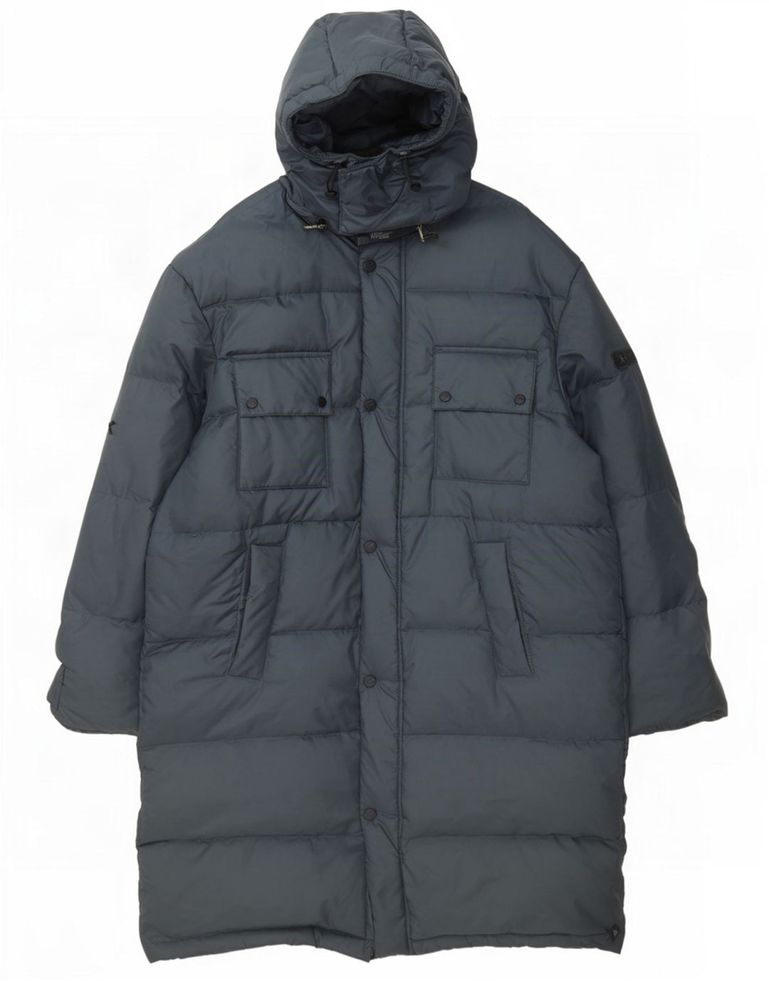 Cappotto imbottito con cappuccio da uomo Diadora UK 40 Large Blu Navy in poliammide