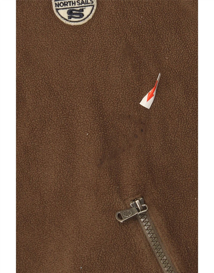 Giacca in pile da uomo North Sails UK 38 Poliestere kaki medio