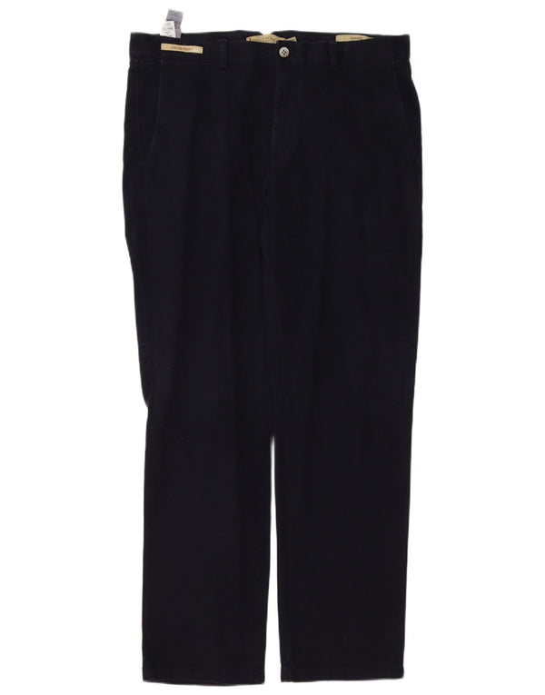 Pantaloni casual affusolati da uomo Marks & Spencer W34 L31 cotone blu navy