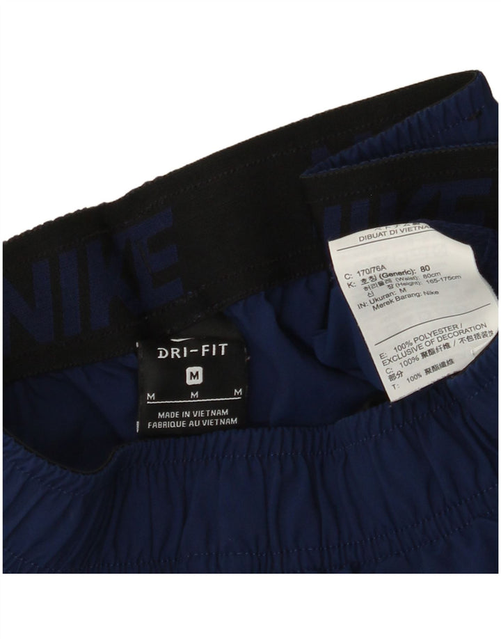 NIKE Pantaloncini sportivi grafici Dri Fit da uomo medio poliestere blu navy