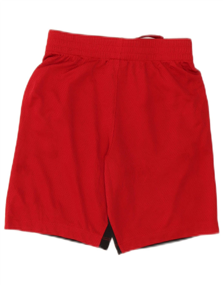 Pantaloncini sportivi Nike da ragazzo Dri Fit 10-11 anni in poliestere color block rosso medio