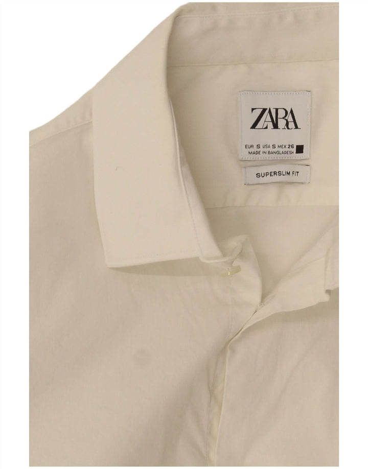 Camicia Zara da uomo super slim fit piccola bianca