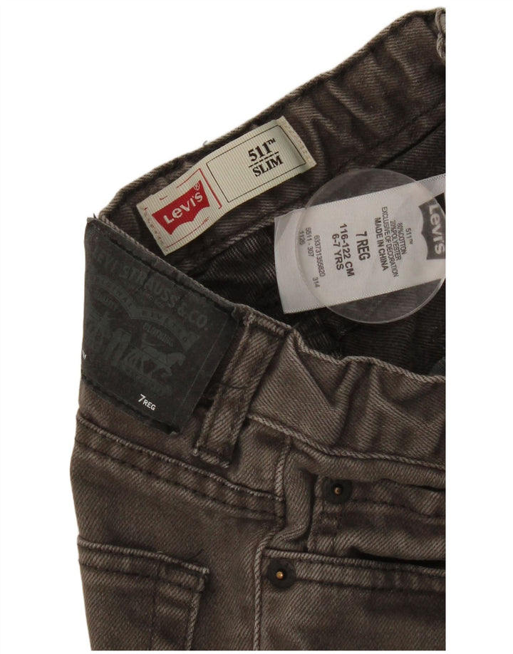 Levi's Ragazzi 511 Jeans Slim 6-7 anni W20 L20 Cotone Verde