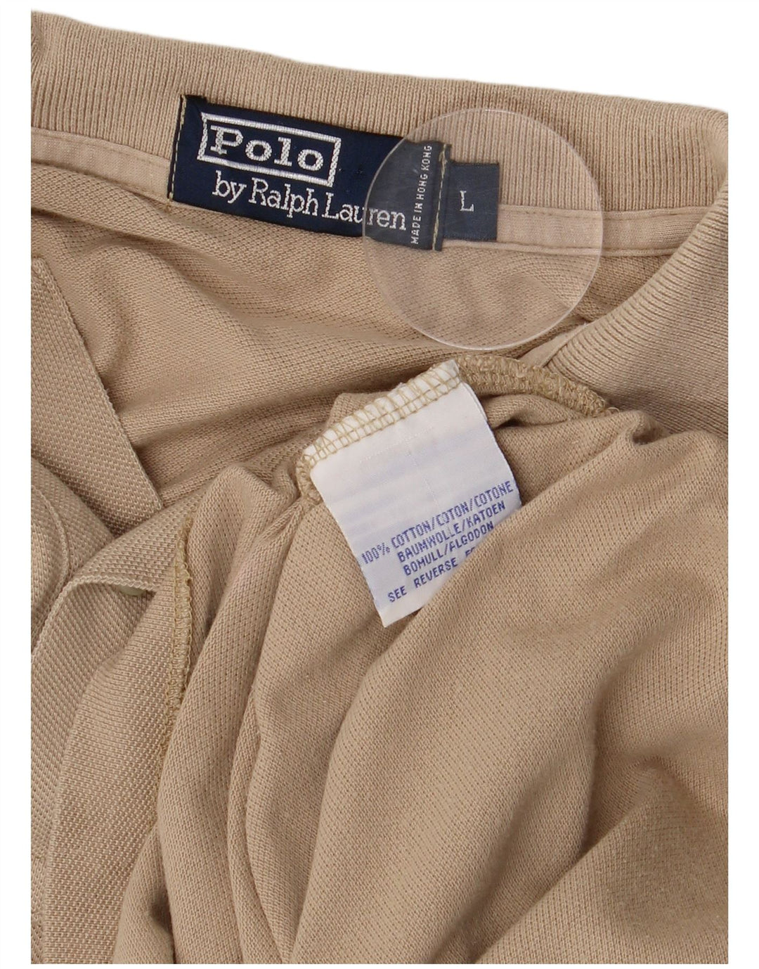 Polo Ralph Lauren da uomo grande in cotone beige