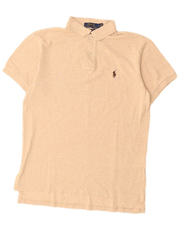 POLO RALPH LAUREN Polo da uomo su misura piccola in cotone beige