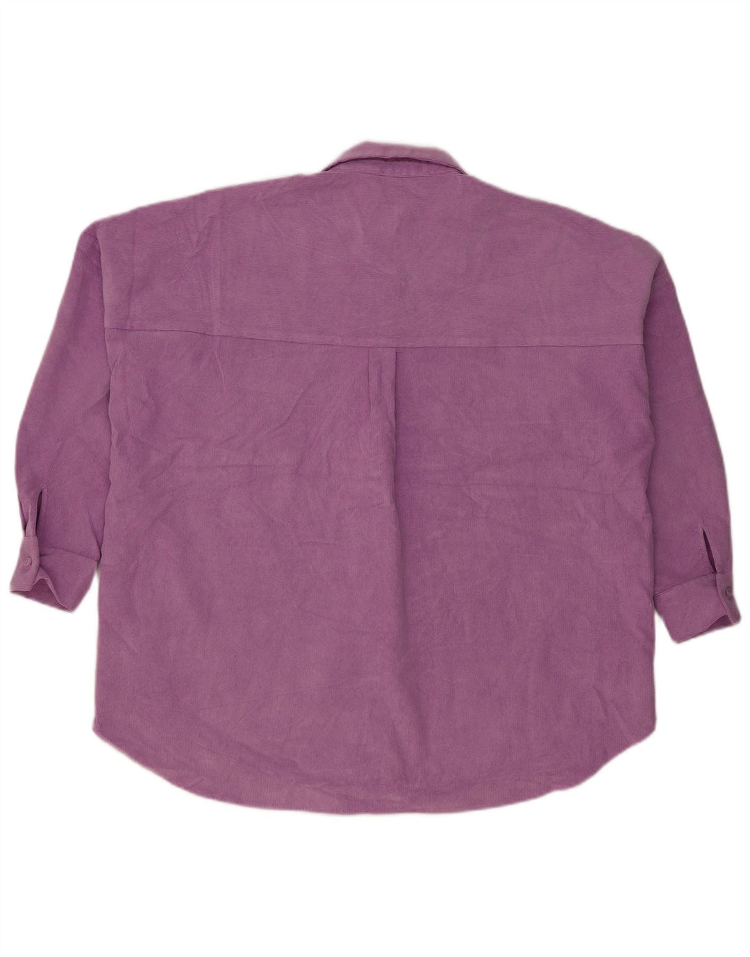 Camicia da donna oversize in velluto a coste Zara UK 14 Poliestere viola medio