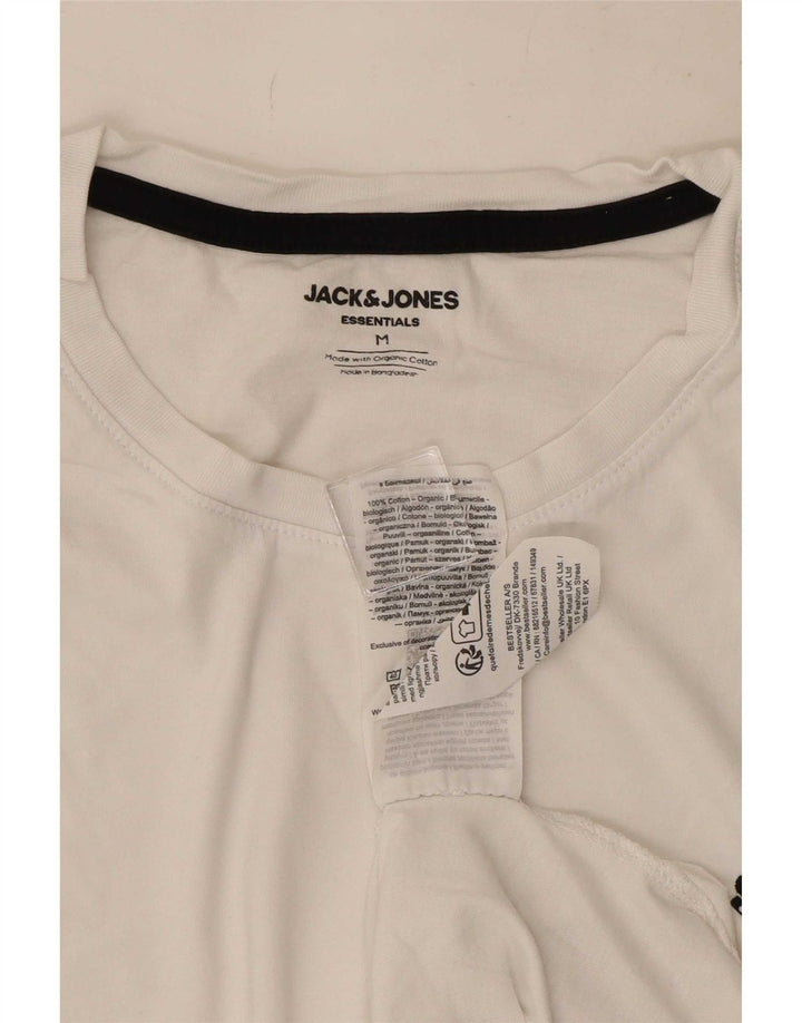 T-shirt da uomo Jack & Jones Top in cotone bianco medio