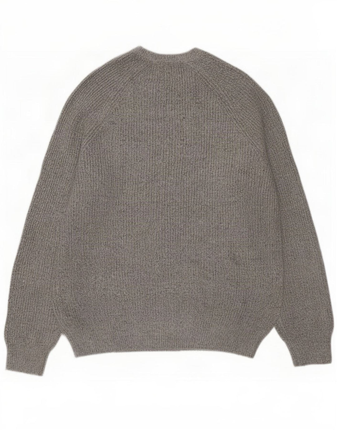 Maglione maglione girocollo da uomo Marks & Spencer poliammide screziato grigio medio