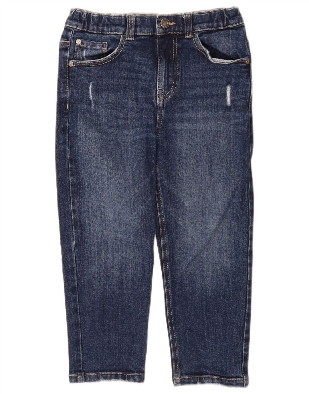 Jeans dritti Justin BENETTON per ragazzi 6-7 anni W22 L17 cotone blu