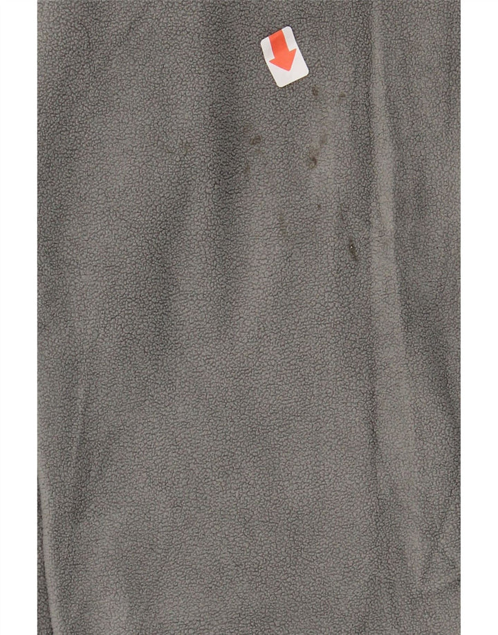 EDDIE BAUER Mens Zip Neck Fleece Jumper XL Grey Polyester Vintage Eddie Bauer and Second-Hand Eddie Bauer from Messina Hembry 