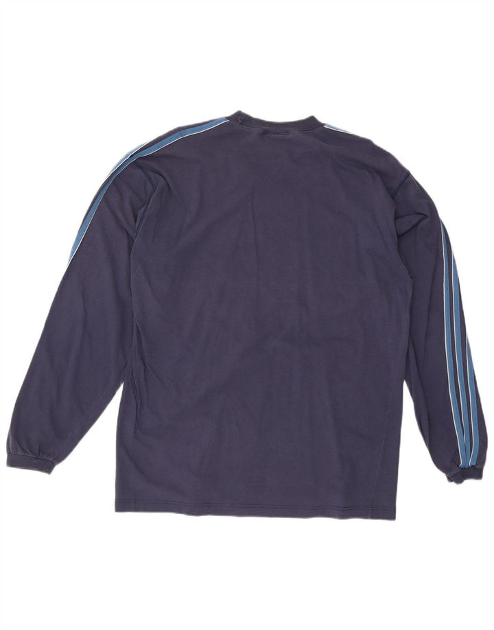Adidas Maglia a maniche lunghe da uomo UK 42/44 Large Blu Navy