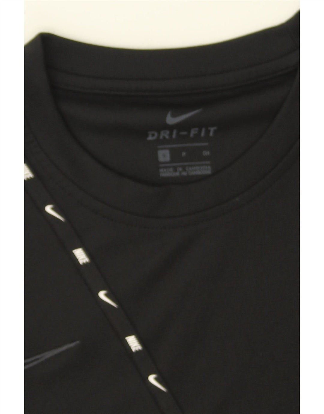 NIKE Mens Dri Fit T-Shirt Top Small Black Polyester Vintage Nike and Second-Hand Nike from Messina Hembry 