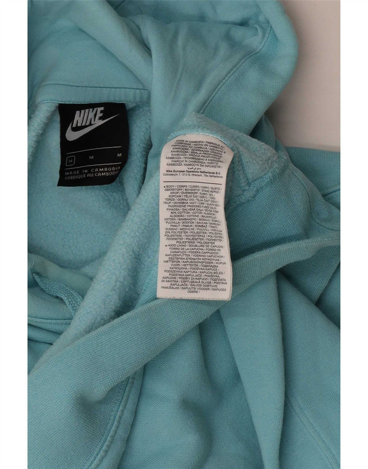 Felpa con cappuccio da uomo Nike in cotone blu medio