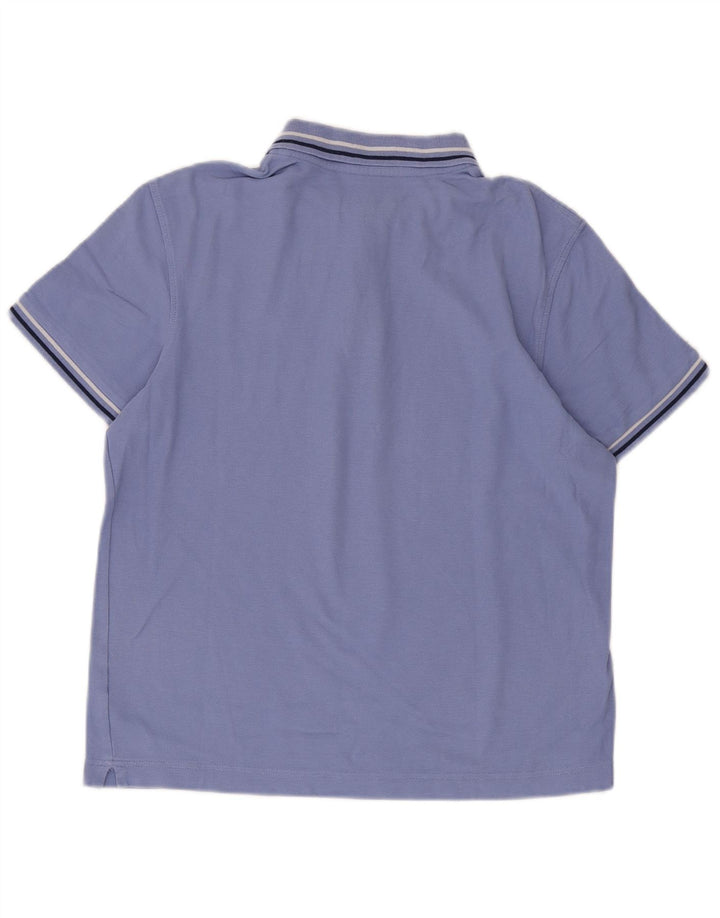 Polo da uomo Lotto piccola a righe blu