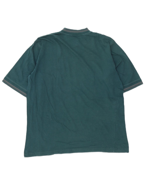 T-shirt da uomo Adidas Top grande in cotone a righe verdi