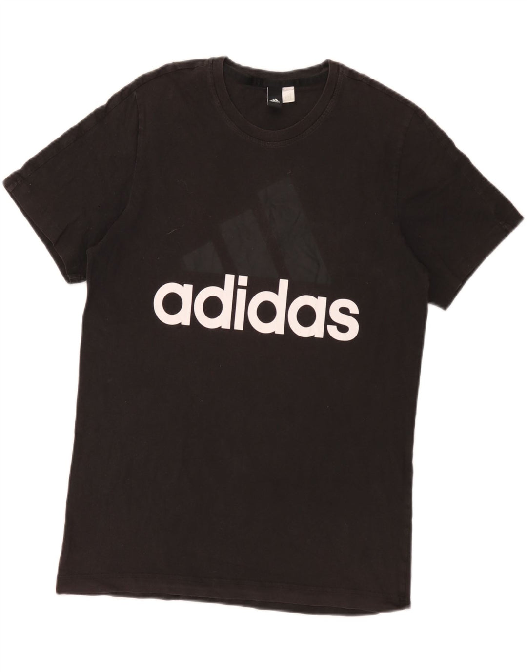 T-shirt grafica da uomo Adidas Top media nera