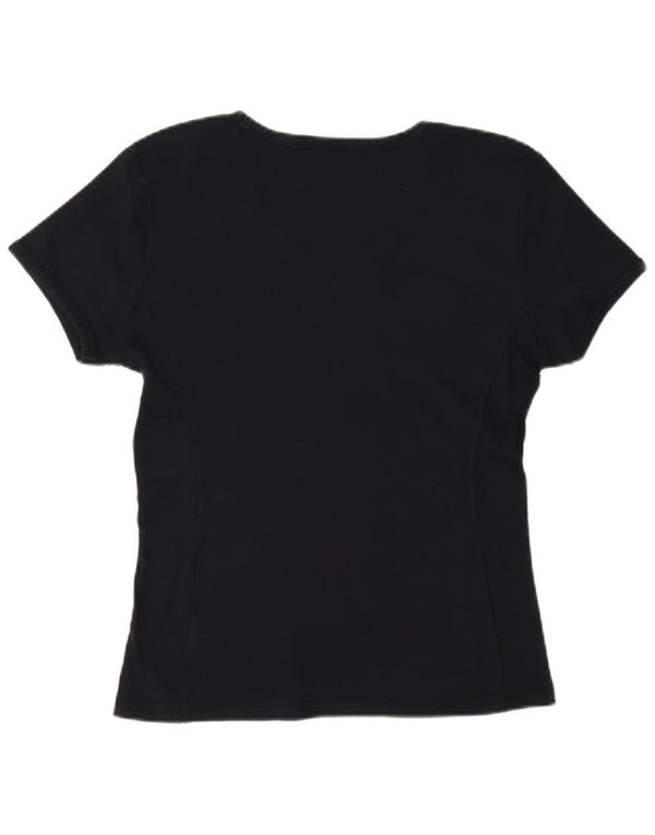 T-shirt Champion da donna Heritage Classics UK 18 XL cotone blu navy