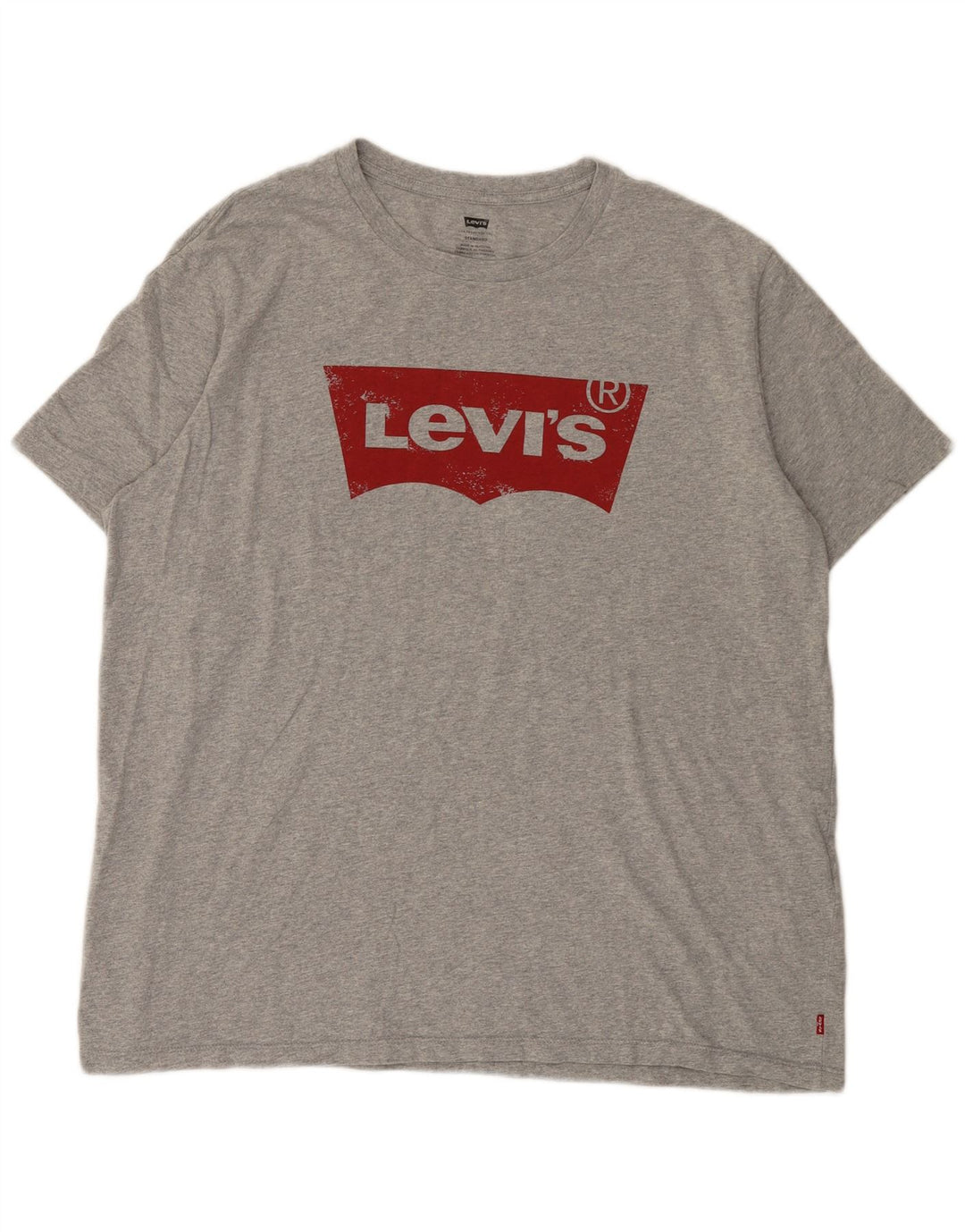 T-shirt grafica standard da uomo Levi's Top XL in cotone grigio
