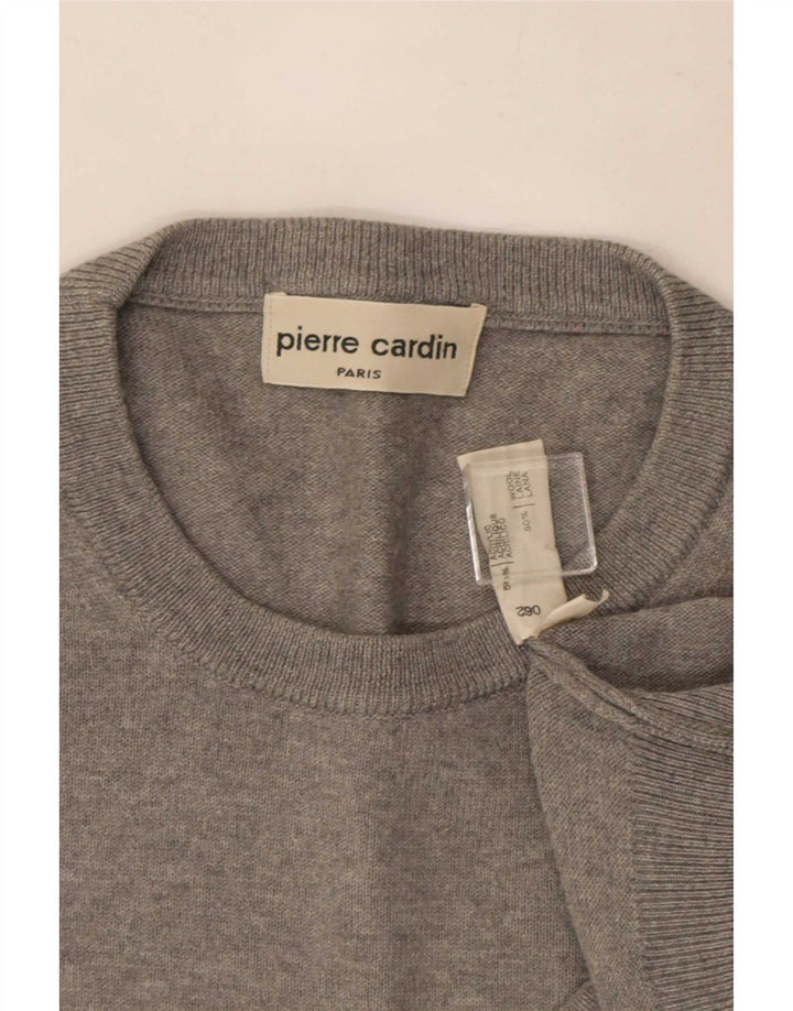 Maglione maglione girocollo da uomo Pierre Cardin XL grigio acrilico