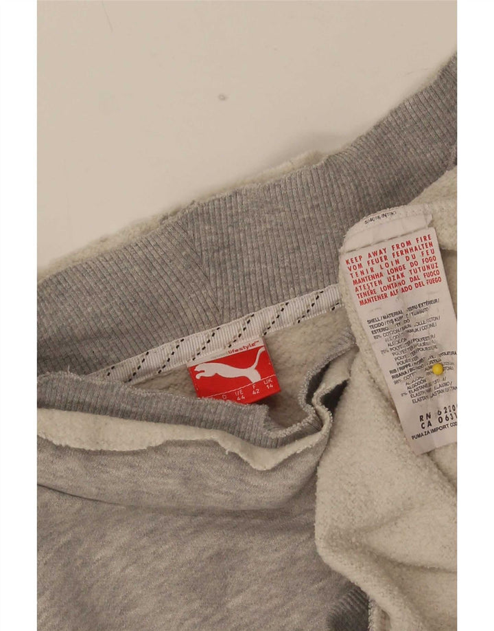 Felpa da donna Puma Jumper UK 14 Cotone screziato grigio medio