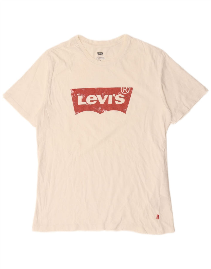 T-shirt grafica da uomo Levi's Top in cotone bianco medio