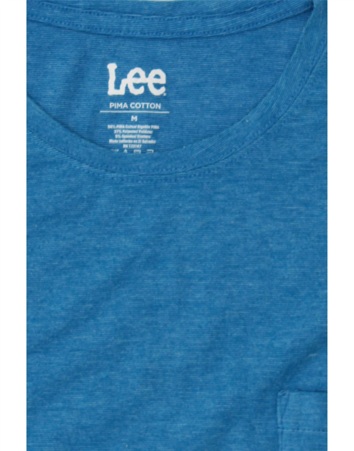 LEE Mens T-Shirt Top Medium Blue Cotton Vintage Lee and Second-Hand Lee from Messina Hembry 