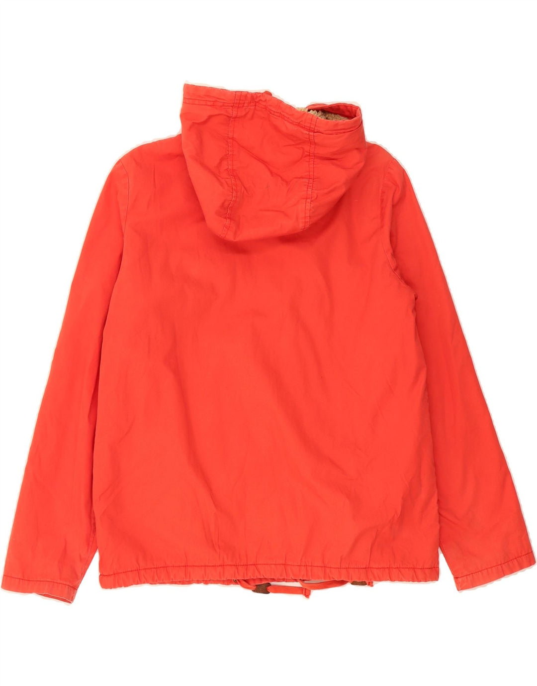 JACK WILLS Womens Hooded Utility Jacket UK 12 Medium Red Cotton Vintage Jack Wills and Second-Hand Jack Wills from Messina Hembry 