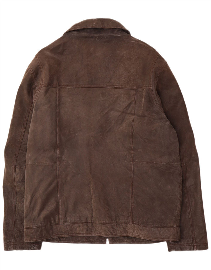 Giacca in pelle da uomo Canda UK 42 XL in pelle marrone
