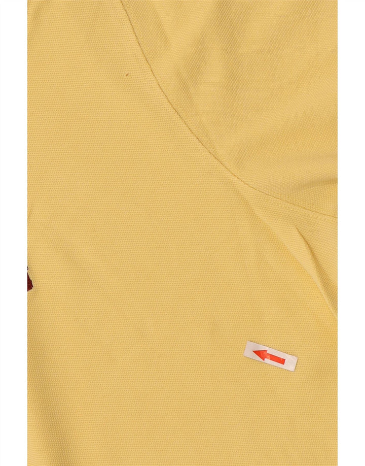 Polo da uomo Marlboro Classics in cotone giallo medio