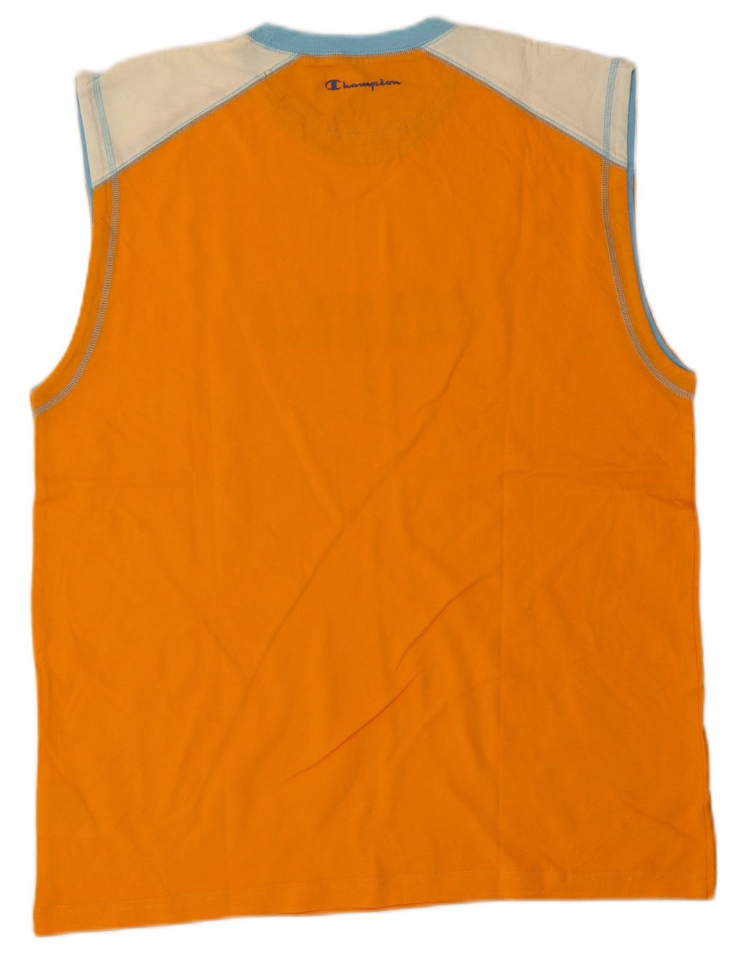 Canotta grafica da uomo Champion 2XL Cotone color block arancione