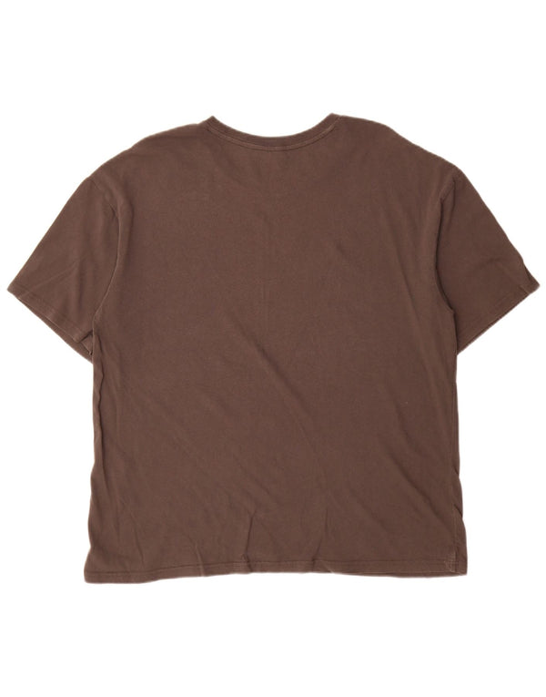 T-shirt grafica da uomo Hurley, taglia grande, marrone