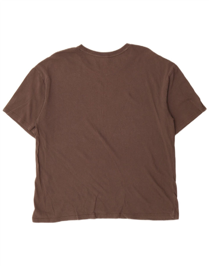 T-shirt grafica da uomo Hurley, taglia grande, marrone