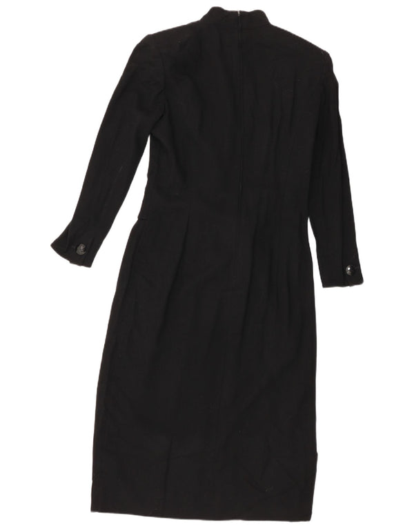 Abito lungo da donna a maniche lunghe Emanuel Ungaro UK 12 medio nero