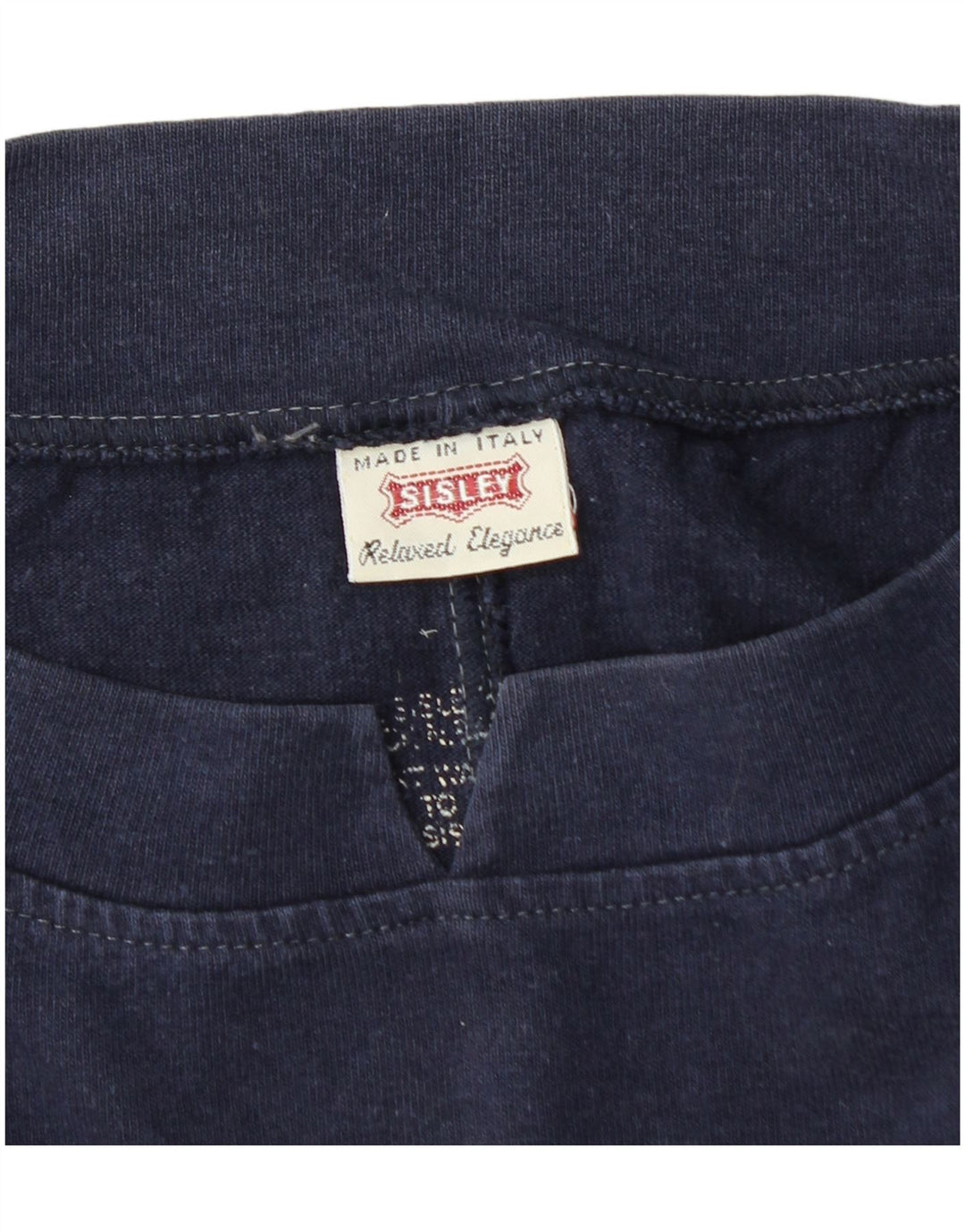 Felpa oversize con grafica da donna Sisley UK 14 medio blu navy