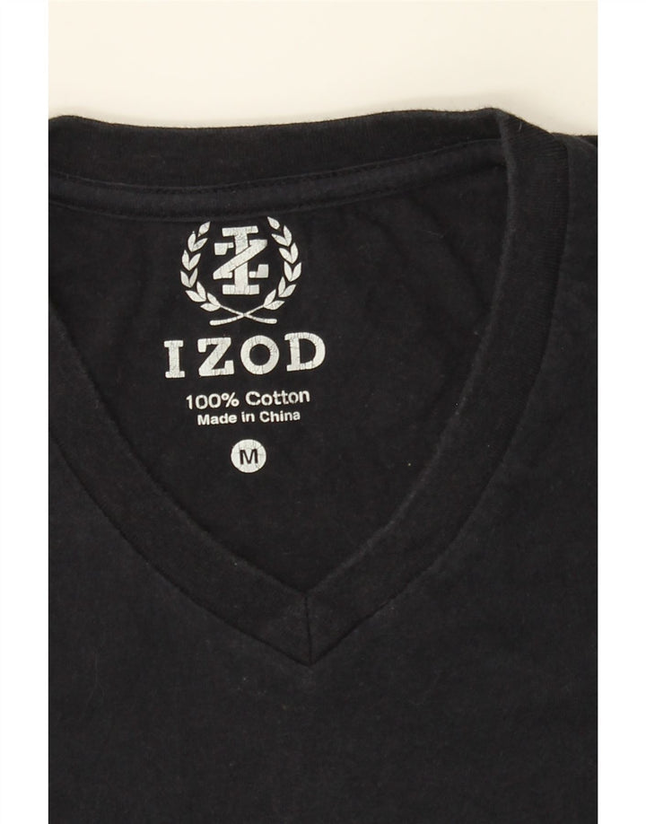IZOD Womens T-Shirt Top UK 14 Medium Navy Blue Cotton Vintage Izod and Second-Hand Izod from Messina Hembry 