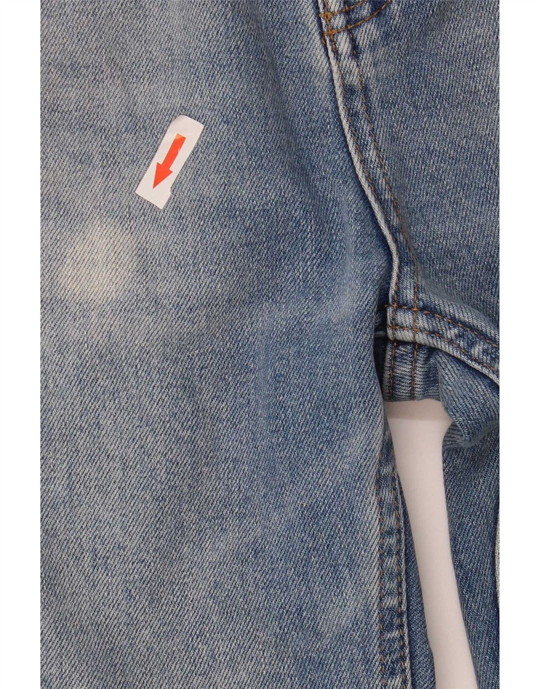 Jeans svasati da donna vintage EU 36 piccolo W25 L32 cotone blu