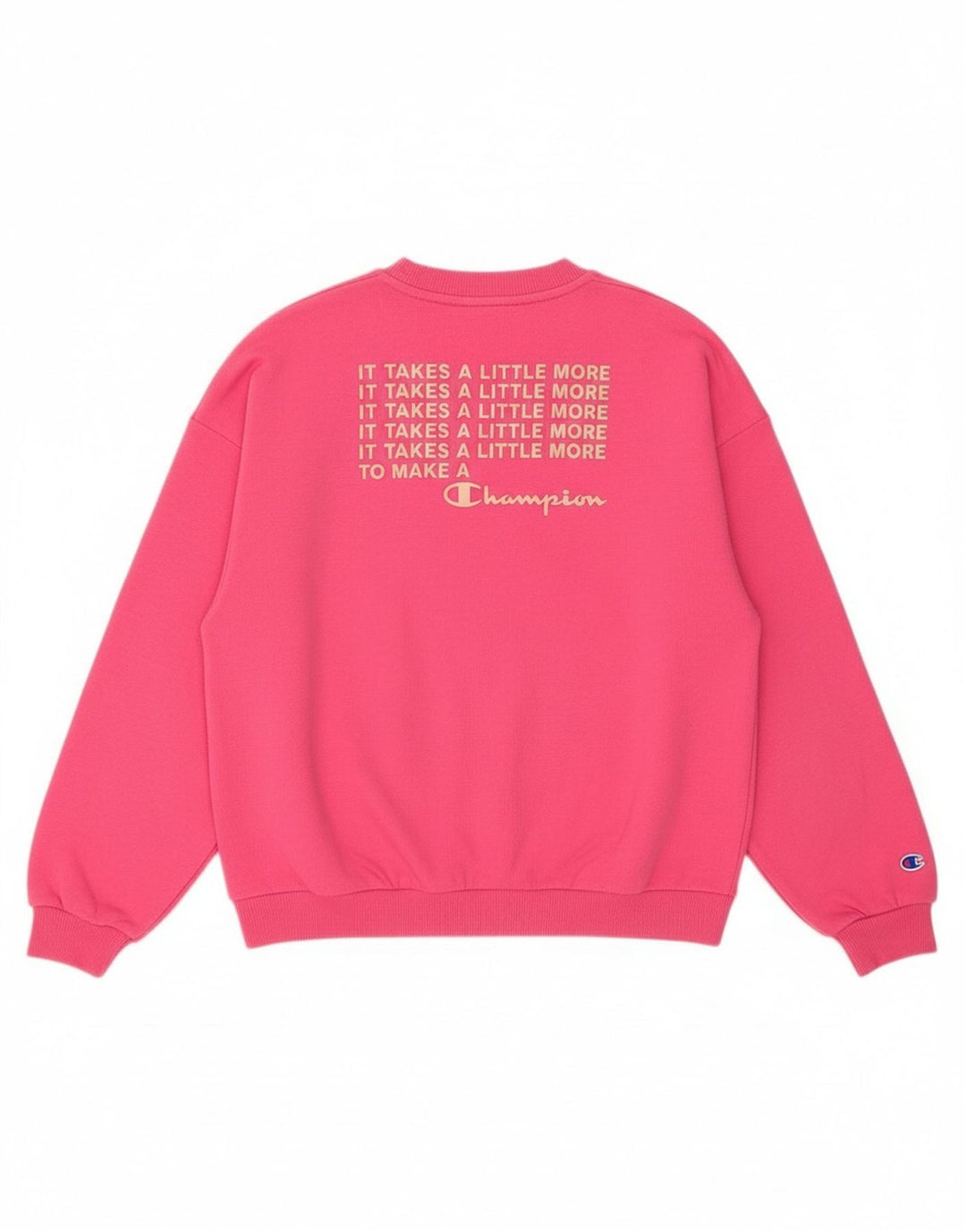 Felpa grafica per ragazze Champion, maglione, 9-10 anni, cotone rosa medio