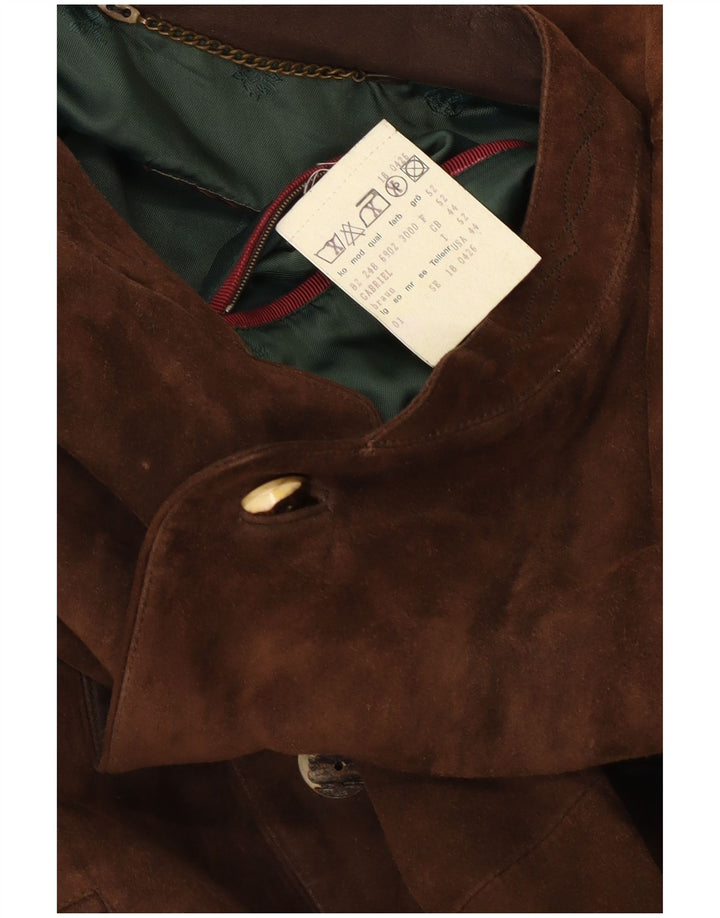 Giacca in pelle scamosciata da uomo Schneiders UK 44 2XL Classica in pelle marrone
