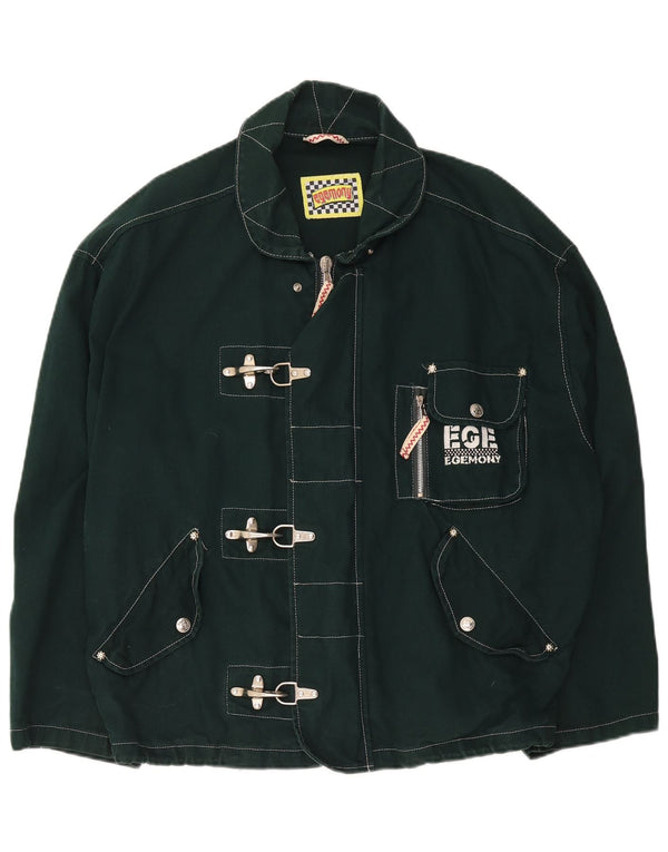 Giacca utility grafica da uomo Egemony UK 42 XL poliestere verde
